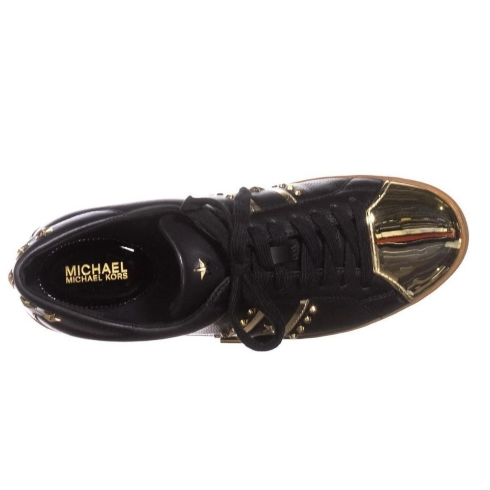 MICHAEL KORS Frankie studded leather sneakers